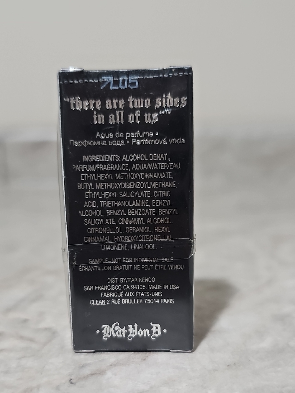 Discontinued! Kat Von D Sinner Eau de Parfum Mini Spray - 4.5 ml / 0.15 fl oz - Picture 3 of 6